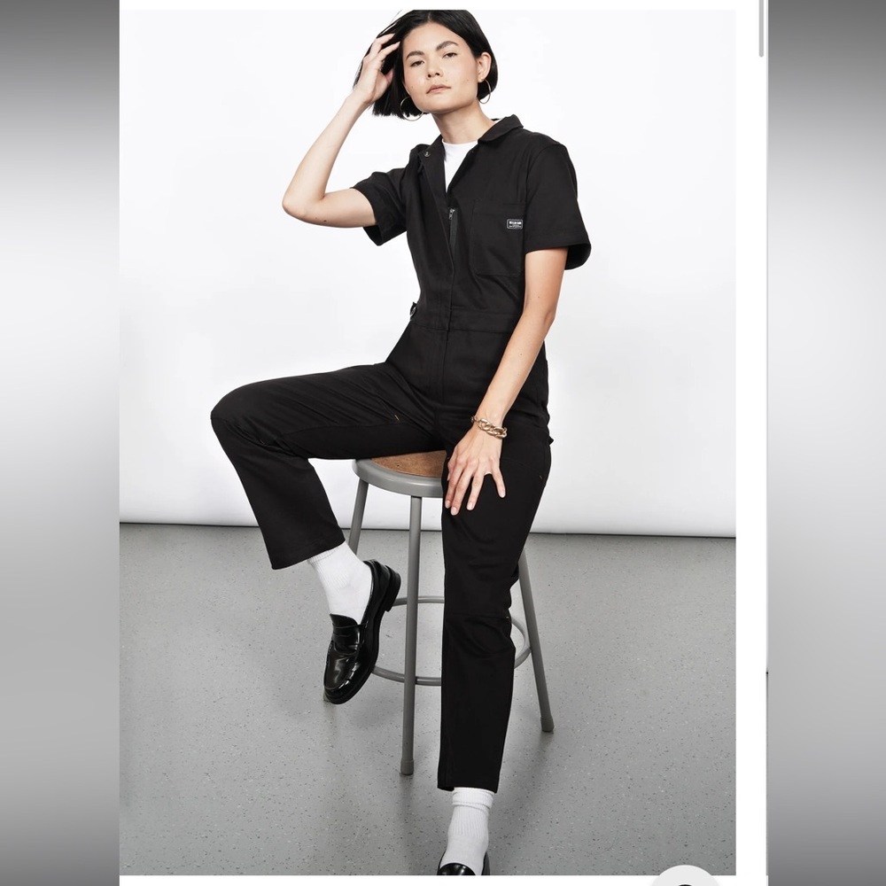 Wildfang Black Essential High Waisted Coverall